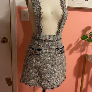 Zara skirt with suspenders